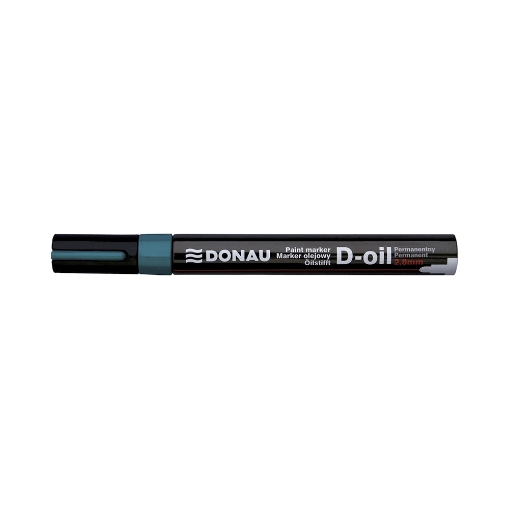 Marker permanent cu vopsea Donau, varf rotund, 2.8 mm, verde Marker permanent cu vopsea Donau, varf rotund, 2.8 mm, verde